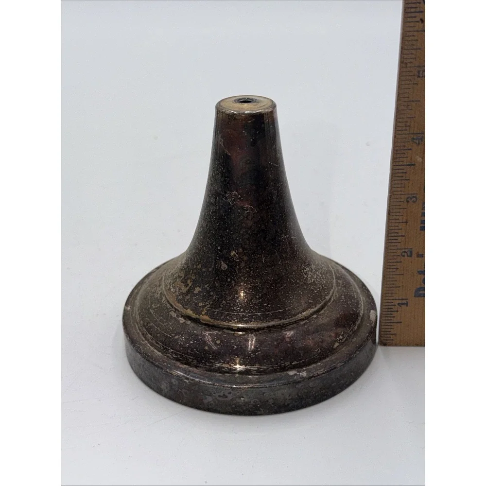 Vintage Antique Brass Bell Ceiling Mount Light Fixture Canopy 5.25